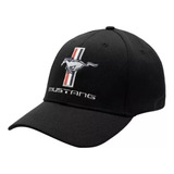 Gorra Ford Mustang Negra Licencia Original Envío