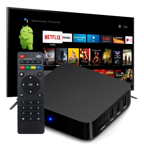 Aparelho 4k Adaptador Smart Tv Box Transforme Tv Em Smart Tv