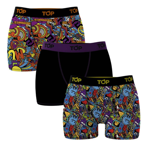 Boxer De Hombre Pack 3 Latino Urbano 208p3nav23c3