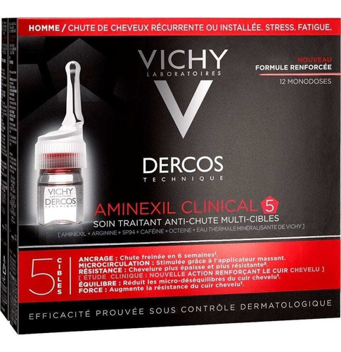 Vichy Dercos Aminexil Clinical 5 Hombre X12