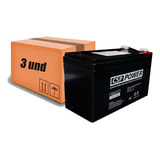 Kit 3 Baterias Nobreak Apc Backups Es600va 12v 7.2ah Es600va