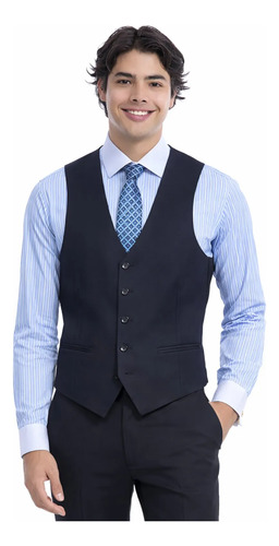 Chaleco De Hombre De Vestir Slim Fit Vitorio Forti Ajustable