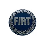 Centro De Llanta Plástico Fiat Azul Gris Plata 49mm