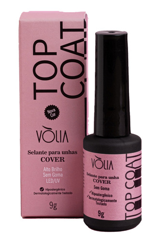 Top Coat Cover Selante Para Unhas Volia 9g