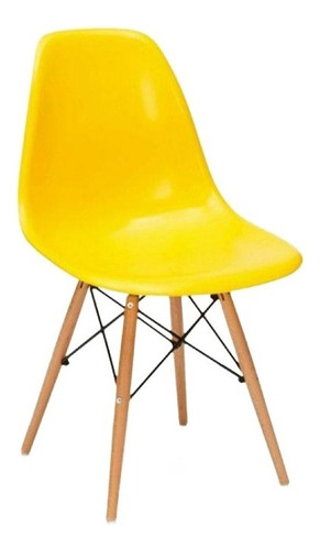 Kit 10 Cadeira De Jantar Charles Eames Eiffel Pe Palito Top