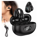 Mini Auriculares Inalambricos Conducción Ósea Con Clip Negro