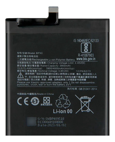Bateria Xiaomi  Mi 9t Pro Codigo Bp40