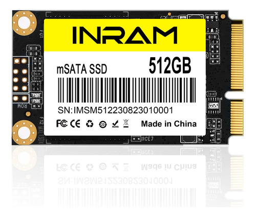 Unidad Interna De Estado Sólido Exram Msata Ssd De 512 Gb Pa