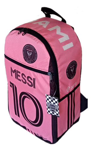 Mochila Messi Inter Miami Futbol Color Rosa