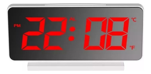 Reloj Despertador Digital Led Con Ajuste De Volumen De Gran