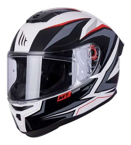 Casco Moto Mt Stinger Hummer Stark G5 Rojo Brillo Mg Bikes