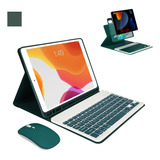 Funda Con Teclado Ratón Para Ipad10.2 9/8/7ª 10.5 Generación