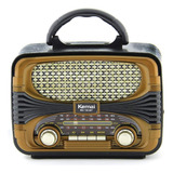 Radio Portatil Mini Retro Vintage Usb Sd Mp3 Color Índigo