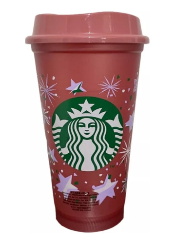 Vaso Starbucks Navidad Reusable Estrellas Inc Envio