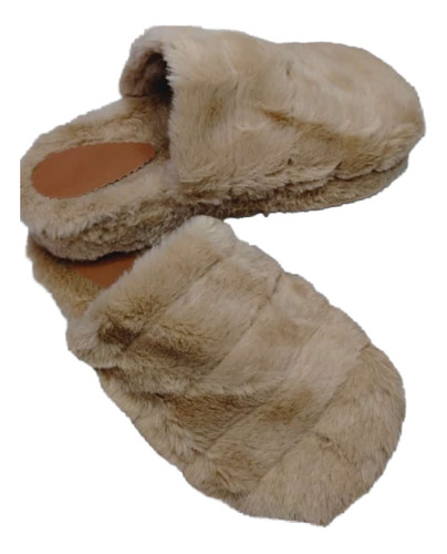 Pantuflas Peluche Mujer Peluche Piel Conejo Altas Suaves 