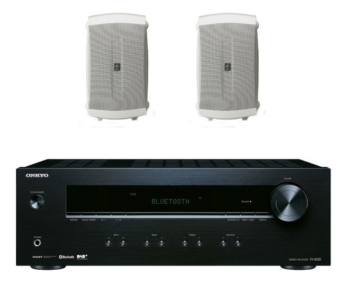 Kit Amplificador Onkyo Tx8220 Y 2 Bocinas Nsaw150 Blanco