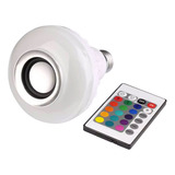 Bombillo Parlante Bluetooth Luces Multicolor Con Control