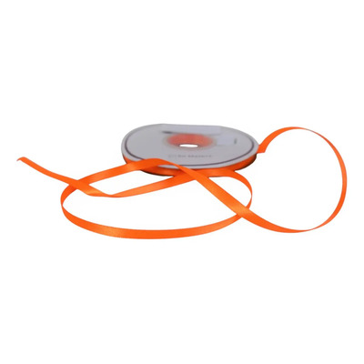 Cinta Satinada Doble Cara Naranja Venado 7mm 50m Rollo Poliéster | Meses sin interés