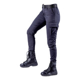 Pantalón Táctico Cargo Mujer Elastizado Policia Azul Noche