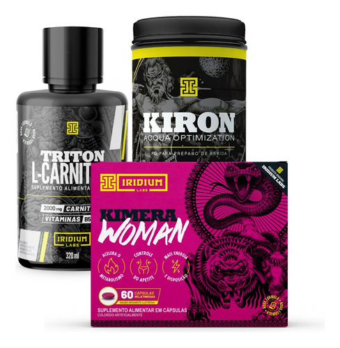 Kit Termogênico Feminino - Kimera Woman + Kiron + Triton