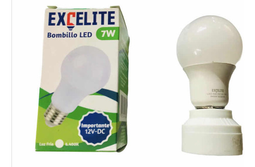 Bombillo Led 12v Dc 7w 6400k Luz Fria