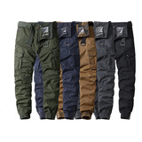 Pantalones Largos De Talla Grande Para Hombre, Casual, Cargo