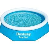 Pileta Inflable Bestway 57450 Fast Set 1880lts 244x61cm