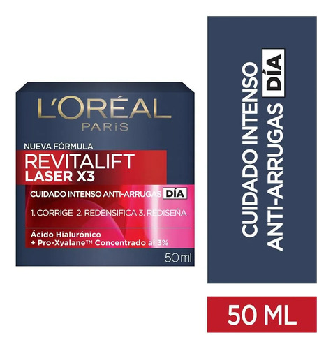 Crema Hidratante L'oréal Antiarrugas Día Revitalift 50 Ml