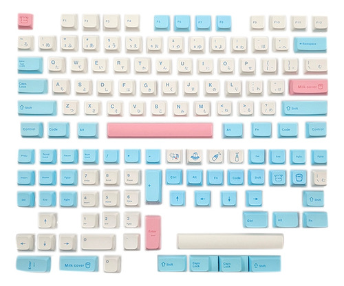 Keycaps, 136 Teclas, Tapa De Leche Por Sublimación De Tinta