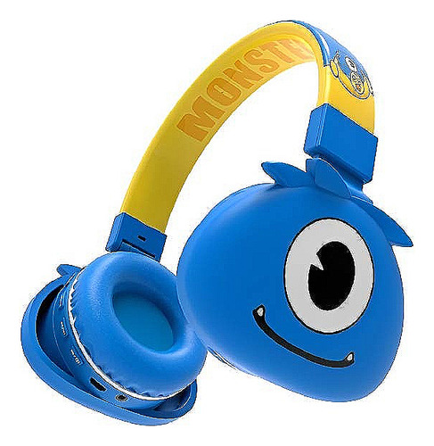 Fone Headset Bluetooth Sem Fio Sd Infantil Jellie Monsters