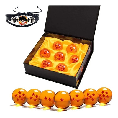 7 Esferas De Dragón Ball Z Goku Con Caja Regalo+goku Pulsera | Envío gratis