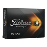 Pelota De Golf  Titleist Pro V1 White Docena Color Blanco