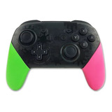 Control Pro Para Nintendo Switch Hopora Verde Con Rosa