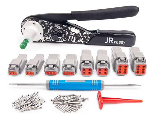 Kit Conector Dtm St6342-dt1 Jrready Con Crimpadora Deutsch