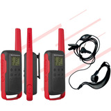 Kit Radio Motorola T210br Talkabout Walk Tok +fone Microfone