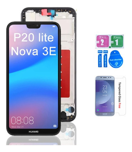 A Pantalla Lcd Con Marco Para Huawei P20 Lite Nova 3e