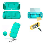 Estuche Rígido Funda + Vidrio T Compatible Con Switch Lite