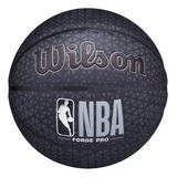 Balón De Baloncesto Estampado Nba Forge Pro, Talla 7, Wilson, Color Negro