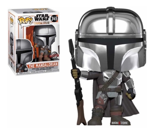 Funko Pop The Mandalorian #345 Chrome Star Wars Exclusive