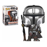 Funko Pop The Mandalorian #345 Chrome Star Wars Exclusive