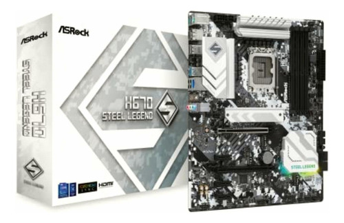 Asrock Placa Madre H670 Steel Legend Intel H670 Series Cpu