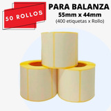 50 Rollos Eco Para Balanzas Kretz Systel 55mm X 44mm