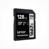 Tarjeta Lexar Profesional 128gb 1667x 250mb/s