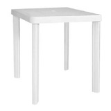 Mesa Plástica Blanca Jardin Cuadrada (cod.6356) Color Blanco