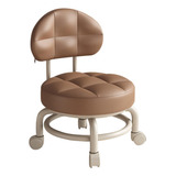 Silla Con Asiento De Ruedas Taburete De Pedicura Café