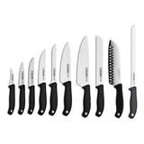 Set Completo 10 Cuchillos Profesionales Chef 3 Claveles Evo