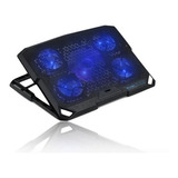 Ventilador Enfriador Para Laptop Bujian T200k Xtreme C Color Negro Color Del Led Azul