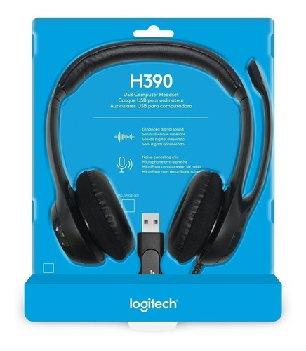 Diadema Logitech H390 Usb Audifono Con Microfono