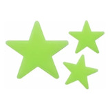 Sticker Fluor De Estrellas Color Verde