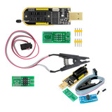 Gravador Programador Eprom Ch341a + Pinça Jacaré Soic8